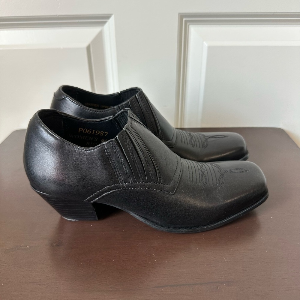 Durango Women's Black Western Shoe Boot Slip On Size 6.5